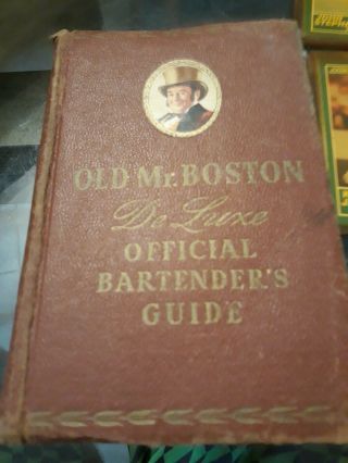Vintage Old Mr Boston Deluxe Official Bartender 