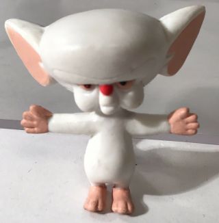 Vintage Pinky And The Brain Pvc Bendems Figure 1994 Just Toys Warner Bros Mouse
