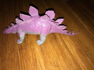 1985 Vintage Stegosaurus Imperial China Molded Plastic Dinosaur Toy Figure