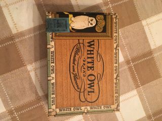Vintage White Owl Brand Blended With Havana Empty Cigar Box Good