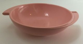 Vtg Boontonware Melamine Melmac Pink Bowl 8 Inch Wing Handles Mcm Atomic