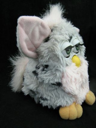 VTG Furby Baby Gray Pink with SpotS 70 - 800 1998 Tiger Electronics 3