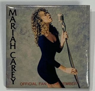 Old Vtg Collecitible 1990s Official Mariah Carey Fan Club Member Pin