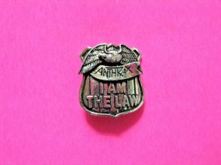 Anthrax Small Official Vintage Pewter Pin Uk Import Not Shirt Cd Patch Lp Poster