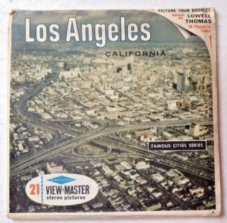 Vintage Los Angeles Viewmaster Reels,  Scenic Wonders Demo Reel 1960s L.  A.  Dragnet