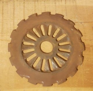 1 - Vintage Ih International Cast Iron 1977a Seed Planter Plate Ring Steampunk