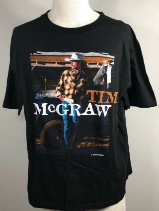 Vintage Tim Mcgraw All I Want 1996 Black T - Shirt Sz Xl A0032