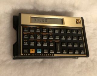 Vintage Hewlett Packard Hp 12c Financial Calculator W/ Sleeve Perfect
