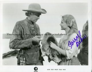 Vintage Carroll Baker How The West Was Won Photo Signed James Stewart Autograph