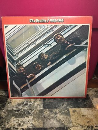 Vintage 1973 The Beatles 1962 - 1966 Record Double Album Apple Records