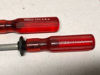 Vintage Vaco K38 & K34 Screw Starters Screwdrivers Usa