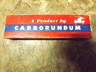 Vintage Carborundum 2 Grit Oil Sharpening Stone No.  108 8x2x1 Silicone Carbide