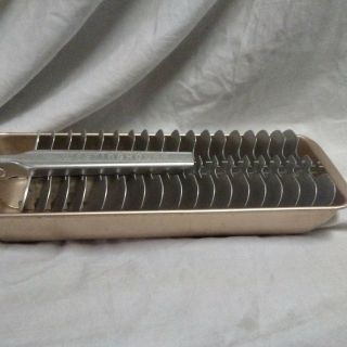 Vintage Westinghouse Aluminum Ice Cube Divider & Tray W/ Pull Up Lever