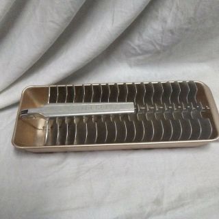 Vintage Westinghouse Aluminum Ice Cube Divider & Tray w/ Pull up lever 3