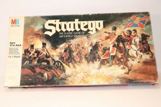 Vintage Stratego Board Game 1986 The Classic Game Of Battlefield Strategy