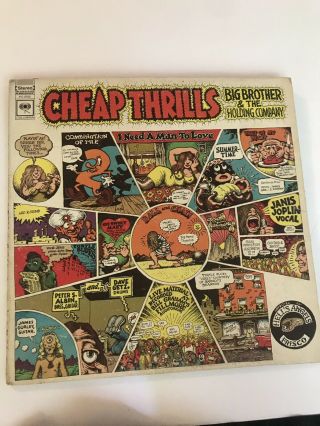 Big Brother And The Holding Company Thrills Vintage Vinyl Lp Janis Joplin