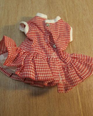 Vintage Terri Lee doll dress for Tiny Terri Lee,  red check 2