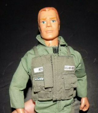 VINTAGE 1990 ' S GI JOE DOLL ACE THE FIGHTER PILOT 12 INCHES TALL 3