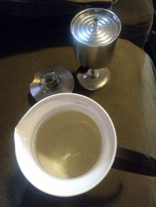 Corning Ware Spice Of Life 6 Cup Coffee Percolator P - 166 Vtg & Shiny