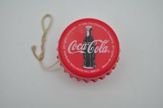 Collectors Vintage 1998 Coca Cola Yo - Yo Bottle Cap Yoyo Toy Advertising Coke