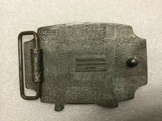 1975 WINCHESTER Gun Company Stagecoach PEWTER Belt Buckle 2