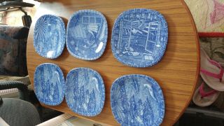 6 Plates Julen Rorstrand Vintage 1969 - 1978 Plates Limited Edition Made In Sw