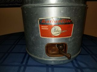Vintage 2 Gallon Aluminum Drink Cooler Jug Featherflite By Poloron Two Gallon