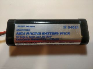 Vintage Die Hard 7.  2v Nicd Battery Pack,  1200mah Lobo Ii Radio Control Vehicles