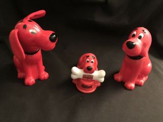 Set Of 3 Clifford The Big Red Dog Wendy 