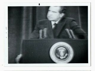 2 Vtg Snapshots - President Richard Nixon And First Lady Pat Nixon 1960s - 70s