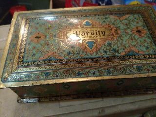 Vintage Chocolates Tin Box Canco