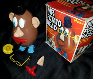 Vintage Mr Potato Head With Box And Many Accessories