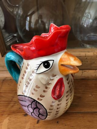Haldon Group Vintage Rooster Pitcher 1980s - 6 Inches