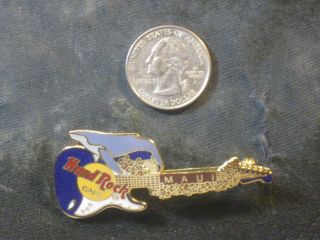 Vintage Hard Rock Cafe Maui Whale Guitar Lapel Hat Pin