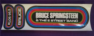 Bruce Springsteen & The E Street Band Klos 95.  5 Vintage Rainbow Bumper Sticker