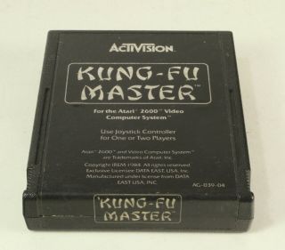 Vintage Atari 2600 Game Kung Fu Master Activision &