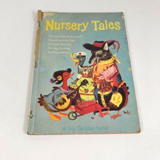 A Big Golden Book Nursery Tales Vintage The Little Red Hen The Ugly Duckling