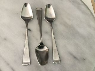 Vintage Stanley Roberts Stainless Srb12 Set Of 3 Spoons 6 "