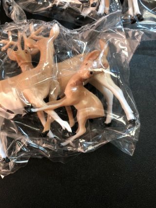 Vintage Cake Topper Deer 7 Packages Of 3 Momma Daddy Baby Buck Doe Fawn 2