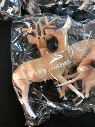 Vintage Cake Topper Deer 7 Packages Of 3 Momma Daddy Baby Buck Doe Fawn 3