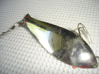 Vintage A.  L.  & W.  Fishrite Spoon 1 Oz.  4 3/4 "
