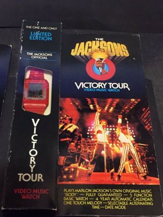 Michael Jackson 1984 Vintage Watch Official Victory Tour Package Wear