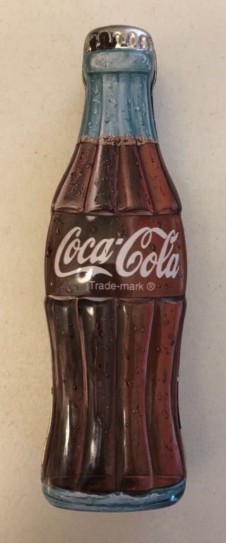 Vintage 1996 Coca Cola Coke Bottle Collectible Metal Tin Bristolware