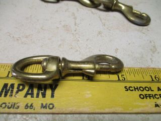 Vtg Brass Bronze Marine Clasp Clip Swivle Hook Craft Snap Eye Hardware 3 " Boat