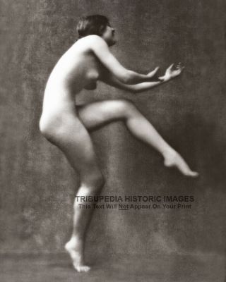 Vintage 1913 Nude Girl Dancing Photo Hilda Beyer By Arnold Genthe Naked Art