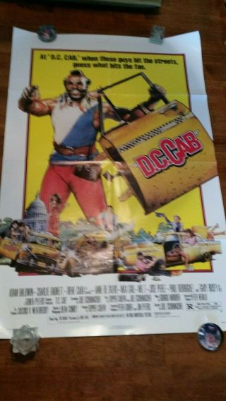 Dc Cab 1983 Mr.  T Classic Art Movie Poster 27 X 41 Vintage