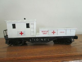 Vintage O Scale Rescue Unit Train Car Lionel