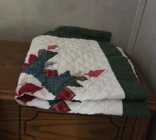 Vtg Quilted Wall Hanging,  Crafters Project For Doll Baby Blanket Pillow Sham