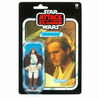 Star Wars Obi - Wan Kenobi 3.  75 Inch Action Figure Vc31 Card Vintage