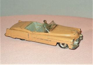 Vintage Dinky Toys 131 Cadillac Eldorado Convertible With Driver Yellow Grey